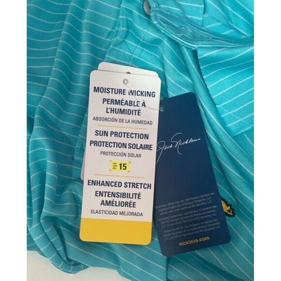 Jack Nicklaus Men's Golden Bear‎ Polo Golf Short Sleeve Stretch Size XL  NWT - Picture 7 of 8